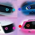 thumbnail image 6 of Solar Powered Wireless LED Heart Shape C-Pillar Neon Light, 2026 New Car LED Ambient Light, Car Solar Heart LED Light, Auto Day-Charge, Ip65 Waterproof, for car, Outdoor Decor (Blue*2), 6 of 8