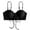 A-Black128, variant on Womens Bathing Suit Top Plain Scalloped Tie-Back Push Up Swimwear Beach Summer Ladies Strappy Bathing Suit Tops