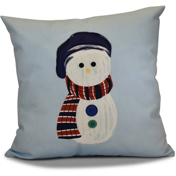 Simply Daisy Sock Snowman Geometric Print Outdoor Pillow