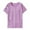 Purple, variant on Post Shoulder Surgery Recovery Tops with Snap Button for Women Crew Neck Tear Away Shirts Easy To Wear and Take Off Postoperative Care Tops Blue