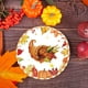 thumbnail image 4 of Platos de papel de Acción de Gracias de 9 pulgadas con diseño de hojas de arce y pavo de cosecha otoñal, platos desechables para cenar, platos de otoño, recuerdos para cenas, barbacoas y picnics., 4 of 6