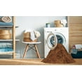thumbnail image 2 of Ahgly Tapis Rond Lavable en Machine Intérieur Transitionnel Orange Néon, 7 Pieds Rond, 2 of 7