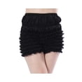 thumbnail image 1 of Bragas Pettipants Malco Modes Lisa Tanga con volantes, color negro XL, 1 of 8