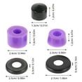 thumbnail image 2 of OUNONA Bagues de Longboard avec PU Multiple pour Planche à Roulettes Extérieure 1 Ensemble, 2 of 8