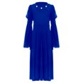 thumbnail image 4 of Hansber Girls Renaissance Queen Fancy Dress Up Cosplay Medieval Princess Party Club Dress Blue 8, 4 of 7