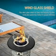Outdoor Gas Propane Fire Pit Table, Round Porcelain Tile Top 22" Fire