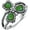 Jade-9, variant on Clover Turquoise Ring 925 Sterling Silver Natural Turquoise Flower Ring 3 Heart Shape Stone Boho Lucky Ring Gift for Women