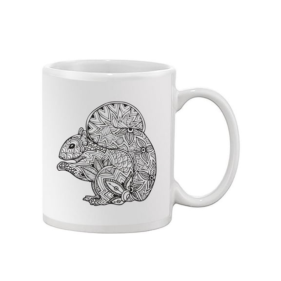 Squirrel Tribal Design Mug  -Image by Shutterstock,