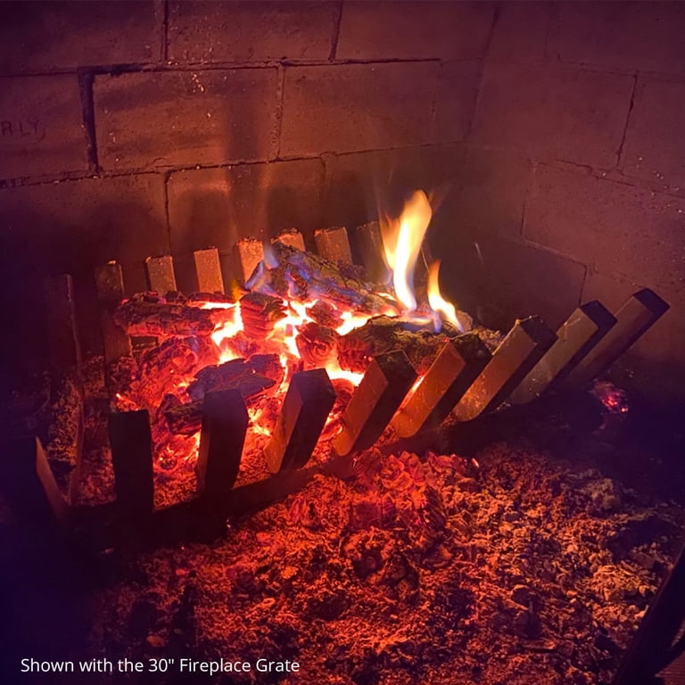 Titan Great Outdoors 24in Fireplace Grate, Heavy Duty 1.25in Thick Steel  Rungs, Elevated Log Wood Chimney Grate, Burning Fireplace and Firepits -  Walmart.com