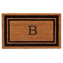 Calloway Mills Black Border 24" x 36" Monogram Outdoor Doormat (Letter B)
