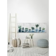 thumbnail image 4 of Marmont Hill Succulents in Blue Pots Canvas Wall Art, 20" x 60", 4 of 7