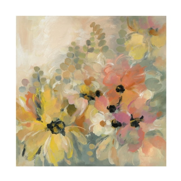Silvia Vassileva 'June Flower Bed' Canvas Art