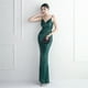thumbnail image 5 of DEERVEADO-vestido de noche de sirena de Color lavanda, vestido largo elegante de fiesta para mujer, vestido Formal Sexy con lentejuelas y cuello en V, vestidos de noche, 5 of 5