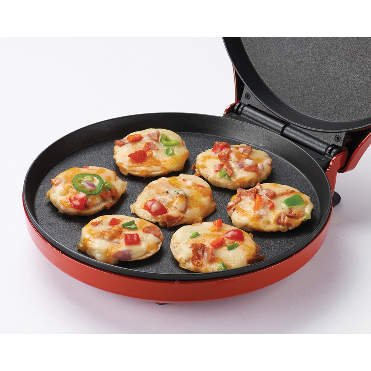 Betty Crocker Bc-2958cr Pizza Maker 1440 Watts Red Fast Fun Energy Efficient