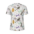 thumbnail image 5 of Wukai Colorful Poodle Dog Print Men's Short-Sleeved Mesh T-Shirt,Quick-Dry Short Sleeve Workout T-Shirt-XX-Large, 5 of 8