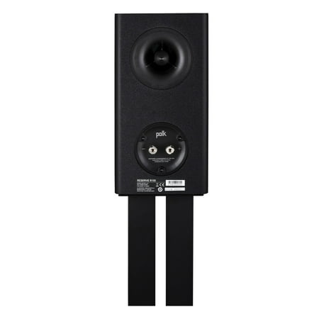 Polk Audio - Polk Reserve R100 Bookshelf Speaker, 1" Pinnacle Ring Tweeter & 5.25" Turbine Cone Woofer, Dolby Atmos & IMAX Enhanced - Black