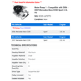 thumbnail image 2 of Water Pump 1 - Compatible with 2006 - 2007 Mercedes-Benz C230 Sport 2.5L V6, 2 of 2