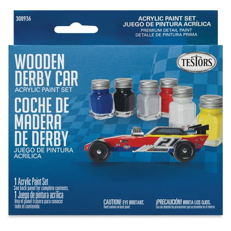 Testors Wooden Derby Car Acrylic Paint Sets