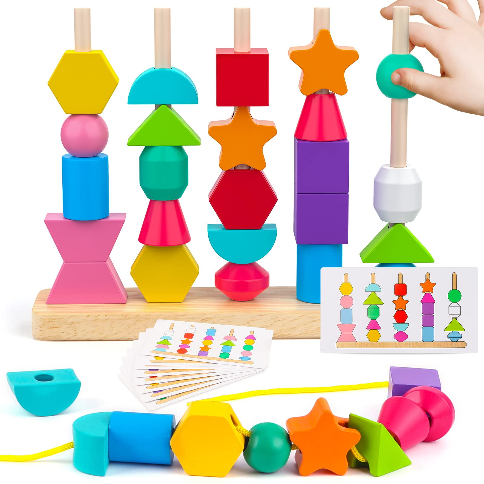  Easter Shapes Jumbo Crayons [Montessori] for Toddlers ages 4-8, Development Art & Activity Set, Easter Shape Crayons, Non Toxic 9  Colors & Pcs
