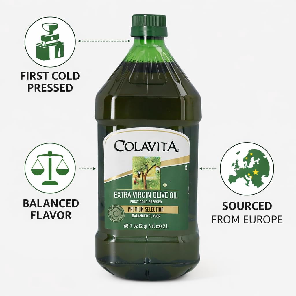 Colavita Premium Selection Extra Virgin Olive Oil, 68 Fluid Ounce