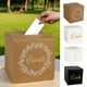 thumbnail image 1 of Caja de boda de papel aluminio blanca | Portatarjetas | Caja de regalo plegable de papel | Colección de rifas de recepción de eventos | 32x22x1cm | Incluye 10 cartas | Diseño elegante, 1 of 6