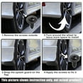 thumbnail image 4 of Unique Bargains Front and Rear Mud Flaps Splash Guards Fit for Toyota Corolla E90 Wagon Black 1 Set, 4 of 8