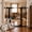 Black-40" Tall x 29.5" - 47.2" (Extra Tall Wide), variant on Clear Gate 29.5"-37.8" Wide 30.7" Tall Mounted No Drill Walk-through Safety With Metal Frame Auto Close Double Lock Dog For Stairs Doorways And Hallways