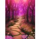 thumbnail image 1 of Cuadros Decorativos 5D bricolaje ronda completa taladro diamante pintura bosque camino Kit decoración del hogar (QQ298) Wdftyju de costura negro 4 estilos, 1 of 9