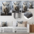 thumbnail image 4 of Designart "Portrait In Yaks Winter I" Animals Metal Wall Decor, 4 of 5