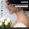 thumbnail image 3 of Set extensor de collares KOPOX chapado en oro y plata, 6 unidades, 3 of 6