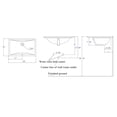 thumbnail image 5 of Eago BC227 White Ceramic 22 x 15 in. Undermount Rectangular Bathroom Sink, 5 of 5