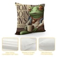 thumbnail image 4 of YINGXI Funny Frog Throw Pillow Covers case，I Can't Live Laugh Love in These Conditions Pillow Covers，Frog Lovers Gifts for Women 22x22in, 4 of 5