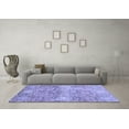 thumbnail image 3 of Ahgly Company Machine Washable Indoor Rectangle Abstract Blue Modern Area Rugs, 8' x 10', 3 of 4