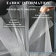 thumbnail image 5 of Rollo de organza de cristal Iontach de tela, 30 cm x 46 m, color blanco, 5 of 6