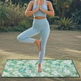 thumbnail image 5 of XYZCANDO Tropical Floral Green Sport Towel Seat Cushion Sweatproof for Outdoor Sports Travel, Keep Seats Clean Washable Seat Covers Comfortable, 5 of 11