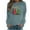 Green12, variant on Darzheoy Womens Christmas Tops Long Sleeve Hoodless Loose Printed Solid Color Raglan Sleeve Sweatshirts Pullover Trendy Seamless Casual Versatile Blouses