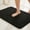Black, variant on BULULOM Classic Collection Solid Color Minimalist Gray Microfiber Bath Rugs, 16" x 24", Non-Slip Backing