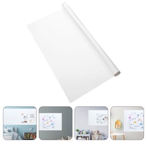OULII 1 Set tableau d'effacement à sec PVC Tableau blanc effaçable pour tableau blanc de bureau mural