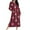 #04_Red, variant on Women's Zipper Robe Xmas Plaid Print Housecoats Long Sleeve Pajamas with Pocket Soft Knee Length Nightgowns Fitted Bathrobes Comfy Christmas Pajama