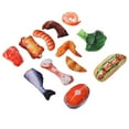 thumbnail image 1 of Juguete para mascotas con forma de comida, carne vegetal realista, resistente a mordeduras, juguete masticable de felpa suave y chirriante para perros pequeños y medianos, 1 of 12