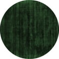 thumbnail image 1 of Ahgly Company Indoor Round Abstract Emerald Green Contemporary Area Rugs, 7' Round, 1 of 4