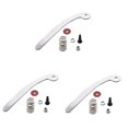 thumbnail image 4 of 3 PCS Guitar Vibrato Tailpiece Hand Crank Saddles Rod Dresser Silver, 4 of 8