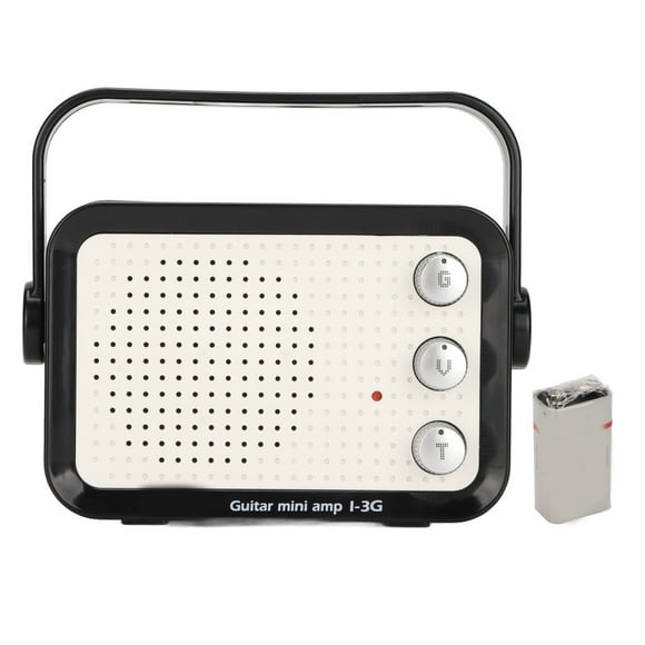 Portable Mini Guitar Amplifier 3 Watt Electric Guitar Amp Guitar Speaker with Built In Distortion and Clear Channels