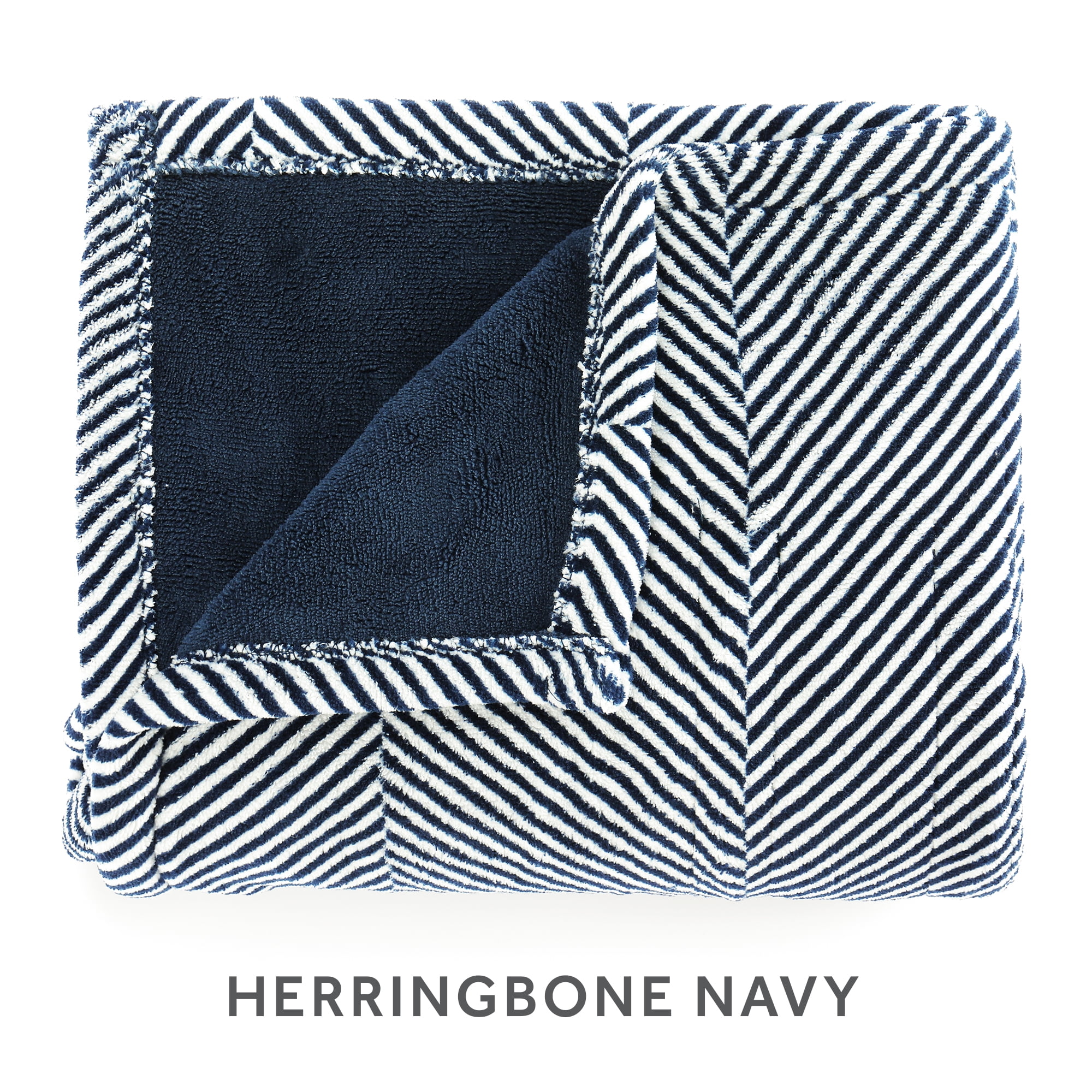 Sunbeam Herringbone Heated Throw