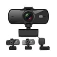 thumbnail image 2 of 2K Drive-free Built-in Microphone 360 Degrees Rotatable Lens Computer Web Camera - Black, 2 of 5