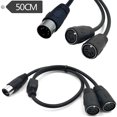 thumbnail image 4 of Methold Din 5 Pin Splitter Distribuidor Profesional a Dual Línea de Extensión Estéreo MIDI Cable para Teclado MIDI Cables de audio/vídeo, 4 of 6