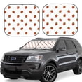 thumbnail image 6 of Kdxio Hand Drawn Strawberry Print 2-Piece Sun Shade Front Windshield - Foldable Car Front Window Sunshades for Most Sedans SUV Truck, 6 of 6