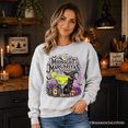 thumbnail image 5 of Midnight Margaritas Black Cat Halloween Sweatshirt, Witchy Cocktail Sweater for Spooky Season, 5 of 13