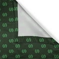 thumbnail image 3 of Ambesonne Money Kitchen Curtains, Monetary Sign of USA, 55"x45", Hunter Green Lime Green, 3 of 3