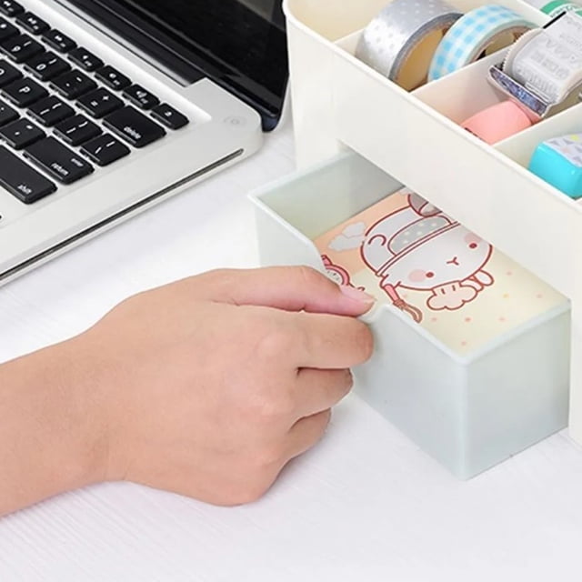 Organizador de maquillaje, organizador de maquillaje cosmético, organizador de encimera de polipropileno, organizador de maquillaje cosmético, diseño revolucionario
